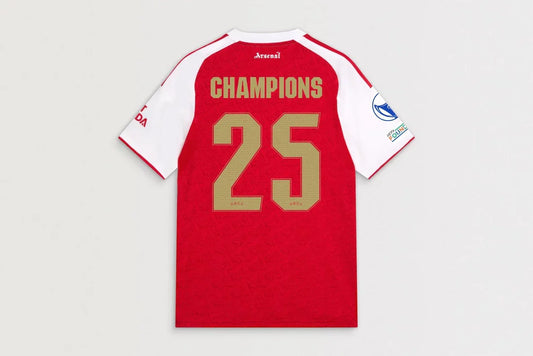 Camiseta de local del Arsenal 2025/26 - Campeones de la UWCL