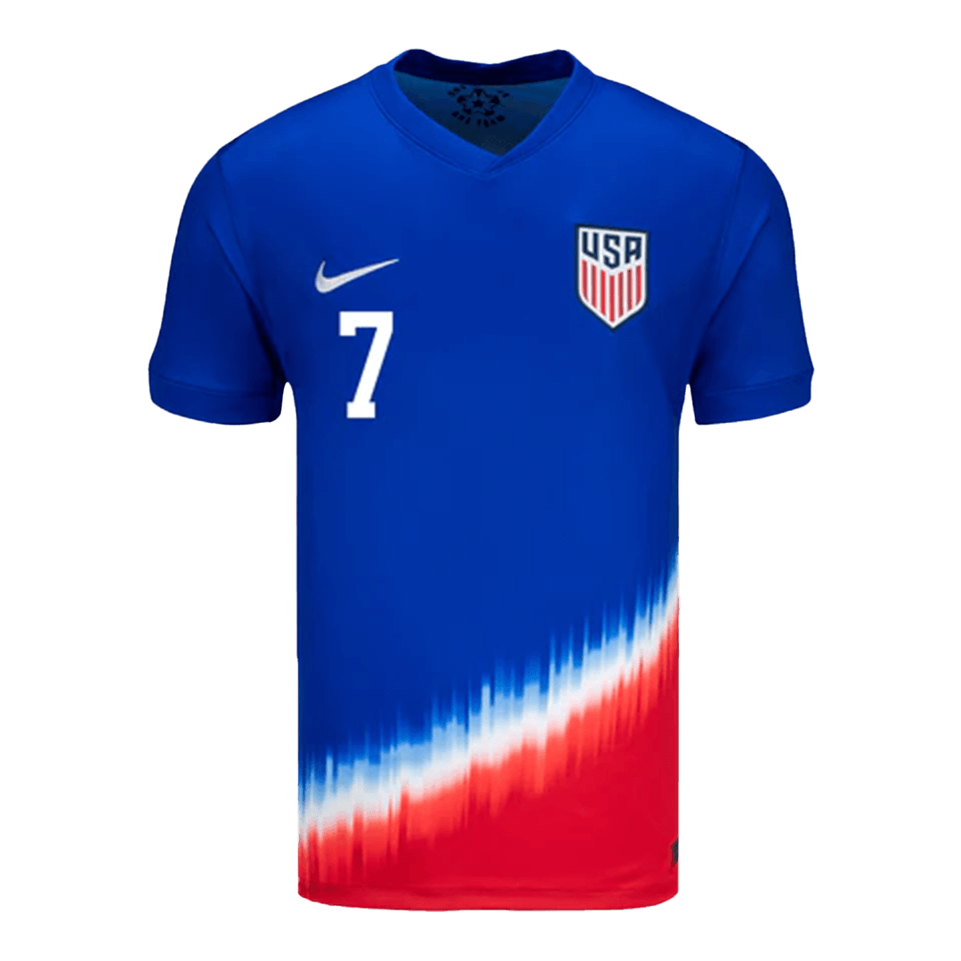 [Súper calidad] Camiseta de fútbol local REYNA #7 de EE. UU. para hombre Copa América 2024