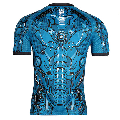Camiseta de entrenamiento azul del SSC Napoli 2025/26