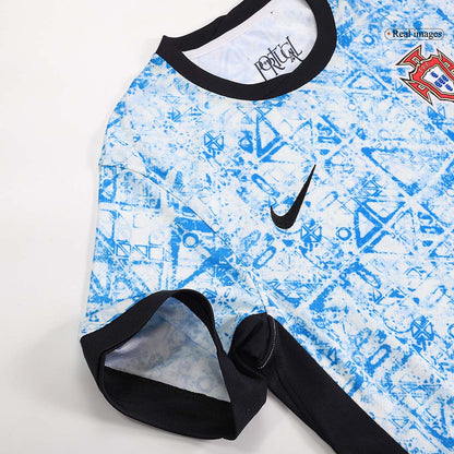 Camiseta visitante de Portugal para hombre (camiseta y pantalón corto) para la Eurocopa 2024
