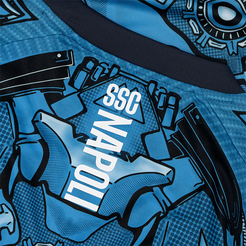 Camiseta de entrenamiento azul del SSC Napoli 2025/26
