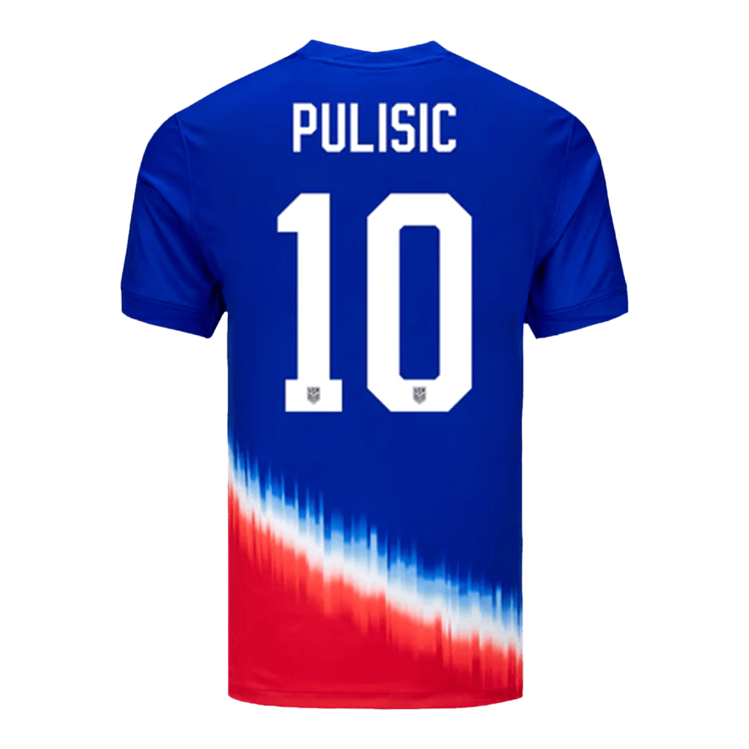 [Supercalidad] Camiseta de fútbol visitante de EE. UU. PULISIC #10 para hombre, Copa América 2024
