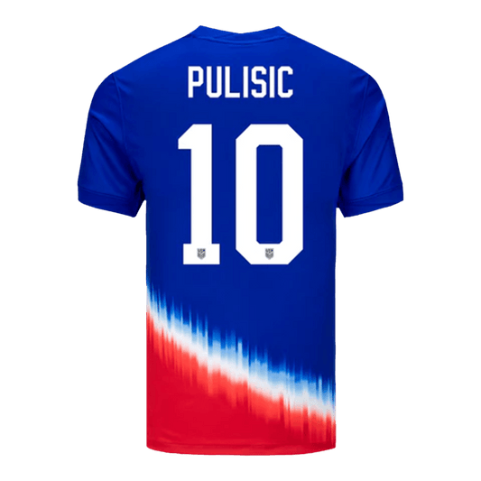 [Supercalidad] Camiseta de fútbol visitante de EE. UU. PULISIC #10 para hombre, Copa América 2024