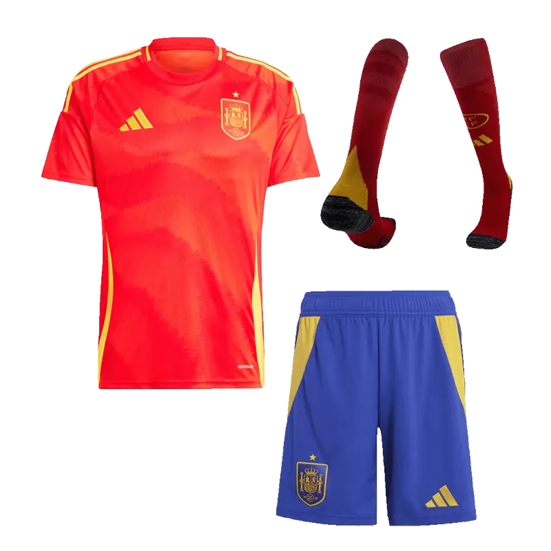 Camiseta de fútbol local de España (Camiseta + Pantalones cortos + Calcetines) 2024/25
