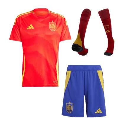 Camiseta de fútbol local de España (Camiseta + Pantalones cortos + Calcetines) 2024/25