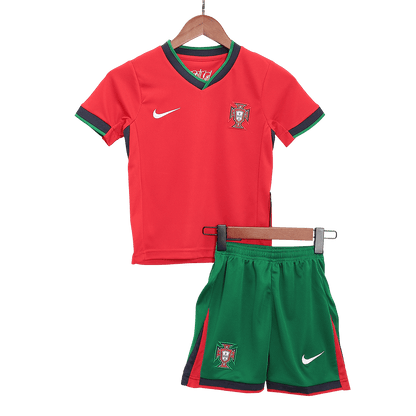 Camiseta local de Portugal para niños (equipamiento completo) Eurocopa 2024