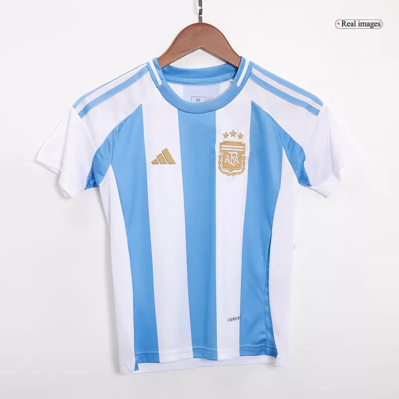 Camiseta de fútbol infantil local de Argentina para la Copa América 2024