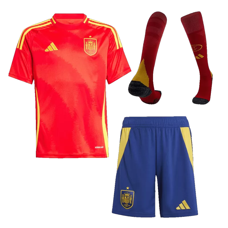 Camiseta de fútbol local de España para niños (camiseta, pantalón corto y calcetines) 2024/25