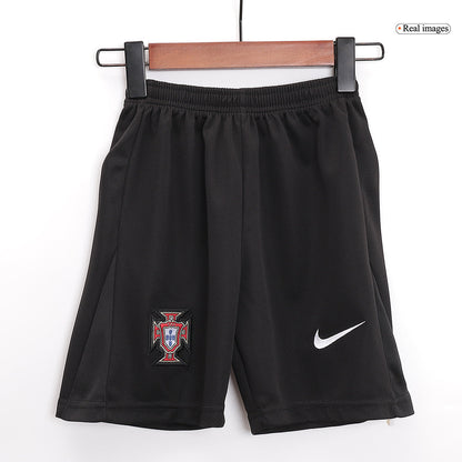 Equipación visitante de Portugal para niños (camiseta y pantalón corto) para la Eurocopa 2024