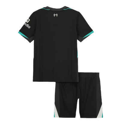 Camiseta de fútbol visitante del Liverpool para niños (camiseta y pantalón corto) 2024/25