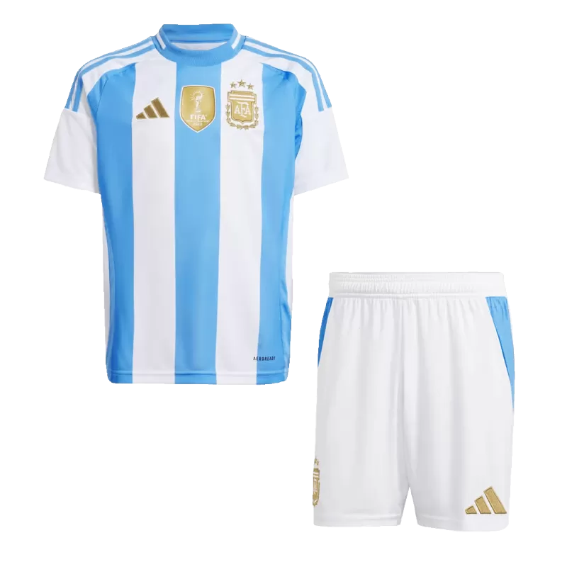 Camiseta de fútbol infantil local de Argentina para la Copa América 2024