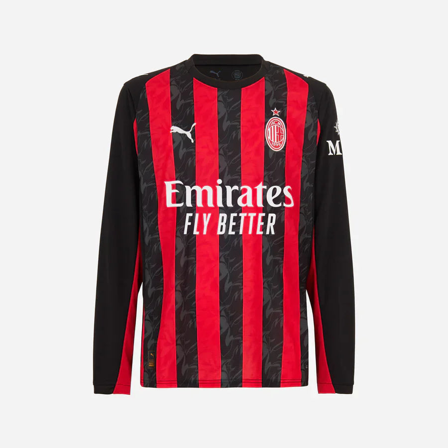 CAMISETA DE LOCAL DE MANGA LARGA DEL AC MILAN 2025/26