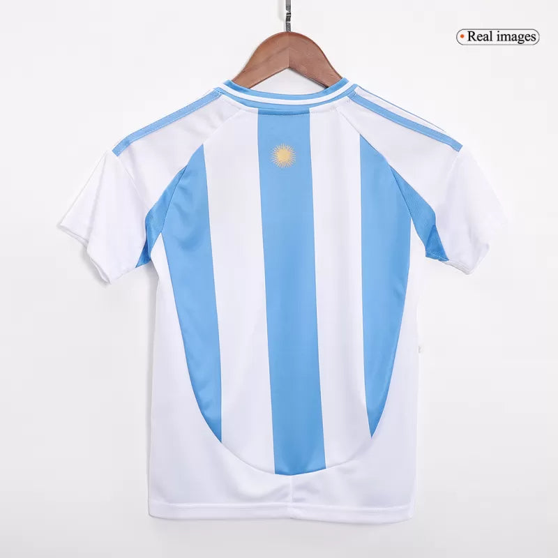 Camiseta de fútbol infantil local de Argentina para la Copa América 2024