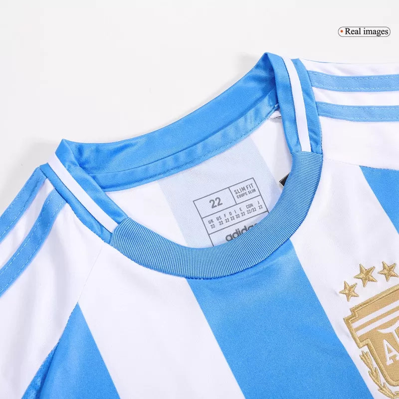 Camiseta de fútbol infantil local de Argentina para la Copa América 2024