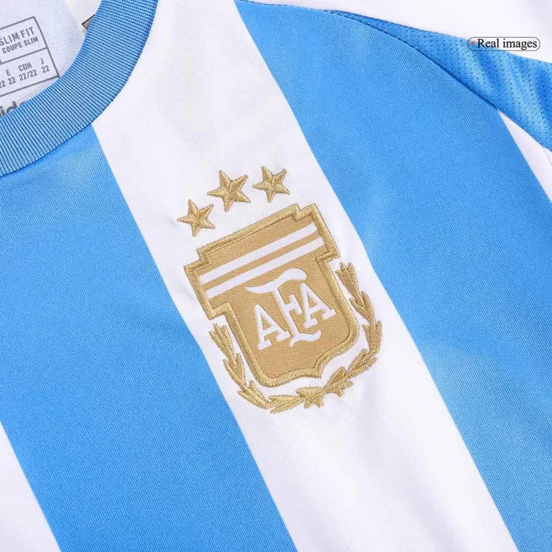 Camiseta de fútbol infantil local de Argentina para la Copa América 2024