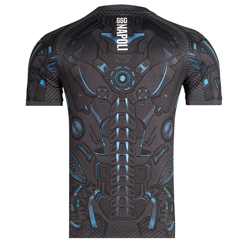 Camiseta de entrenamiento de fútbol color ébano del SSC Napoli 2025/26