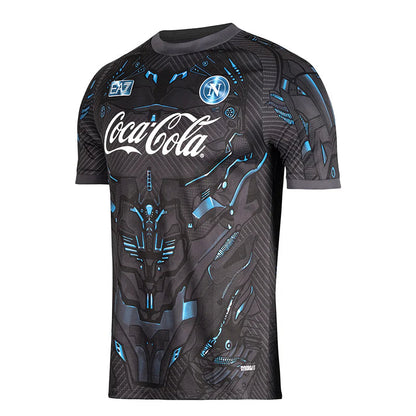 Camiseta de entrenamiento de fútbol color ébano del SSC Napoli 2025/26