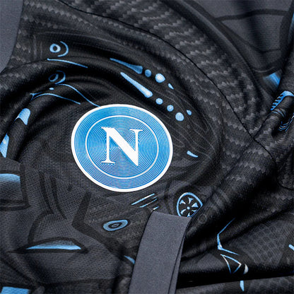Camiseta de entrenamiento de fútbol color ébano del SSC Napoli 2025/26