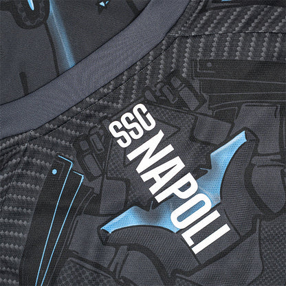 Camiseta de entrenamiento de fútbol color ébano del SSC Napoli 2025/26