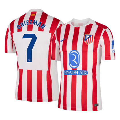 GRIEZMANN #7 Atletico Madrid Home Soccer Jersey 2025/26
