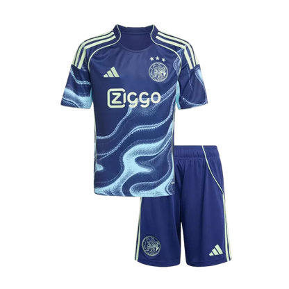 Kid's Ajax Away Soccer Jersey Kit (Jersey+Shorts) 2025/26