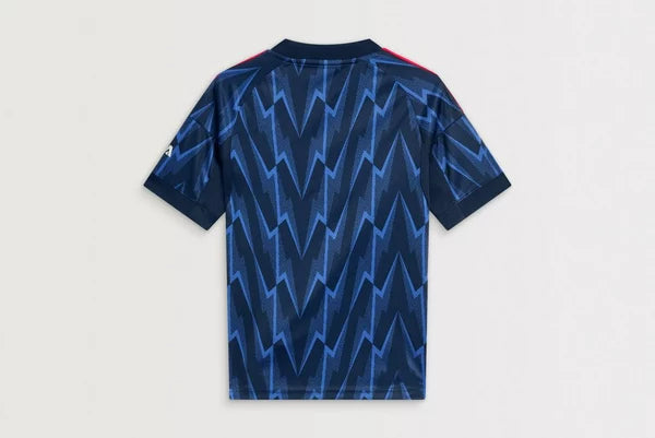 Camiseta de visitante del Arsenal para niños (camiseta y pantalón corto) 2025/26