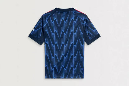 Camiseta de visitante del Arsenal para niños (camiseta y pantalón corto) 2025/26