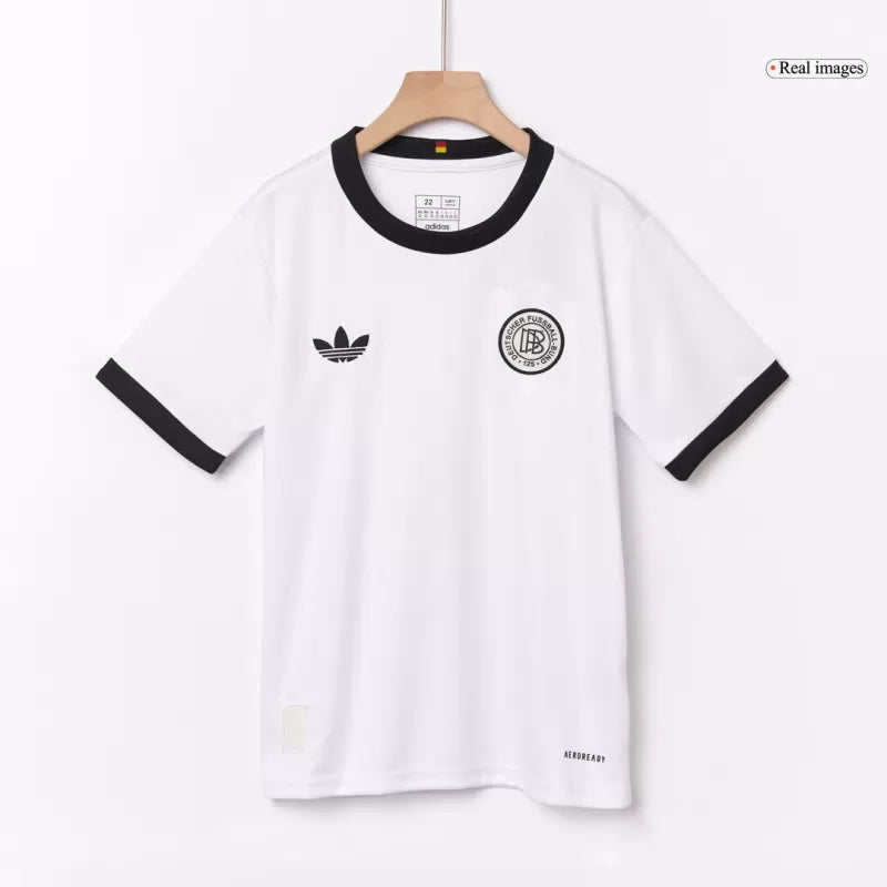 Camiseta de fútbol de Alemania para niños (camiseta y pantalón corto) 2025 - 125.º aniversario