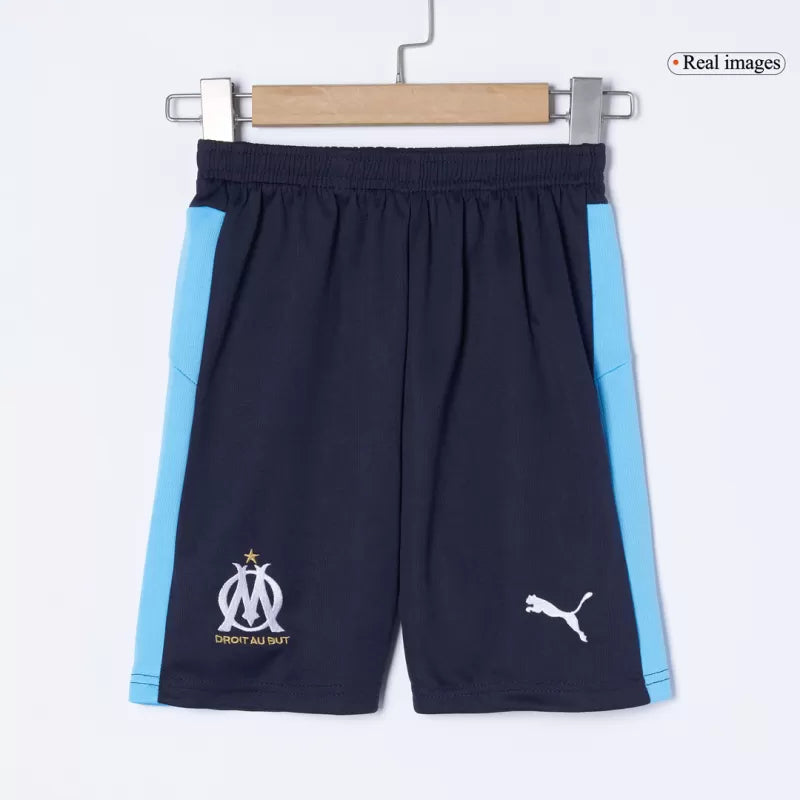 Kid's Marseille Away Soccer Jerseys Kit (Jersey+Shorts) 2025/26