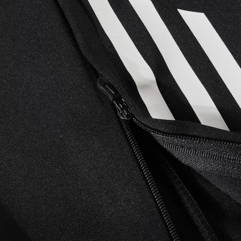 Kid's Real Madrid 1/4 Zip Training Kit (Jacket+Pants) 2025/26 - Black