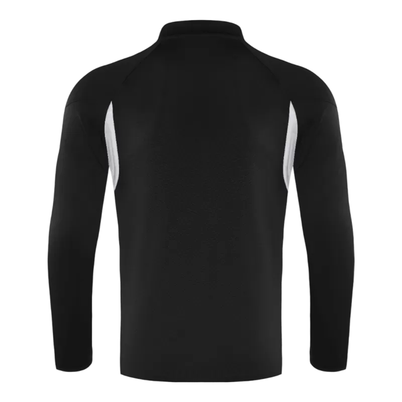 Kid's Real Madrid 1/4 Zip Training Kit (Jacket+Pants) 2025/26 - Black