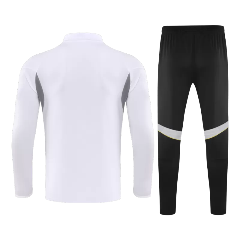 Kid's Real Madrid 1/4 Zip Training Kit (Jacket+Pants) 2025/26 - White