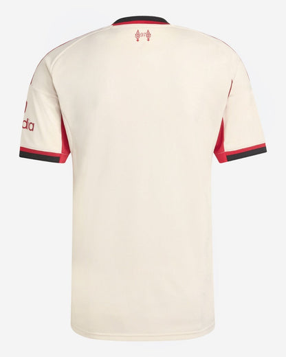 Camiseta de fútbol visitante del Liverpool 2025/26