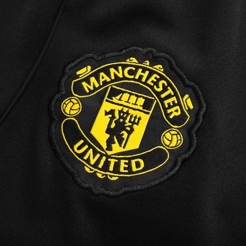 Manchester United 1/4 Zip Training Kit (Jacket+Pants) 2025/26 - Black