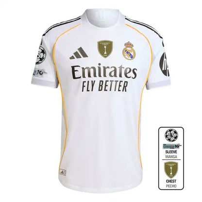Camiseta de fútbol local del Real Madrid 2025/26, versión de jugador