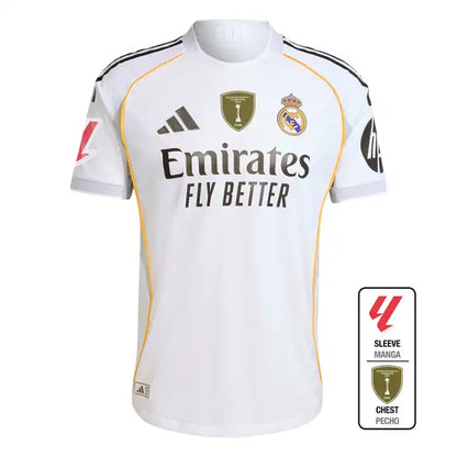 Camiseta de fútbol local del Real Madrid 2025/26, versión de jugador