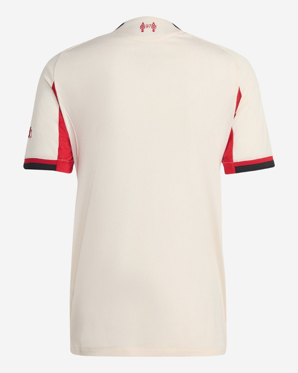 Camiseta de fútbol visitante del Liverpool 2025/26, versión de jugador