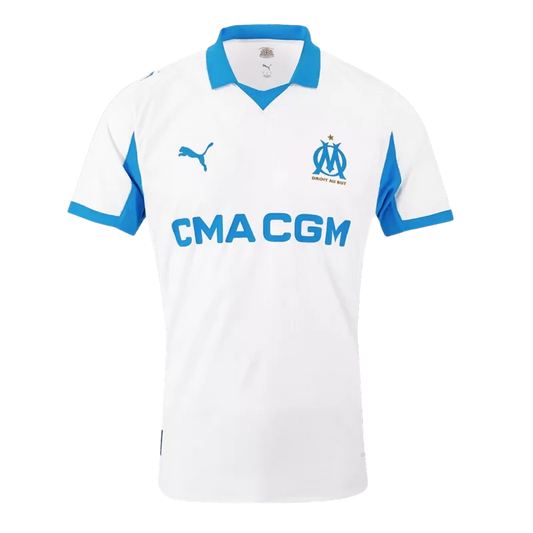 Player Version Marseille Home Soccer Jersey 2025/26 - Slim Fit