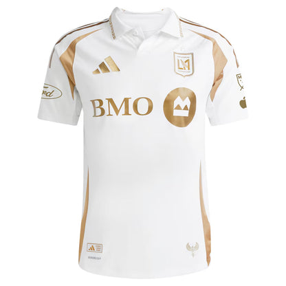Versión de jugador para hombre LAFC Blanco 2025 Visitante - Corte ajustado