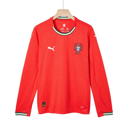 Portugal Home Long Sleeve Soccer Jersey 2025