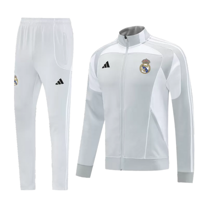 Real Madrid Training Jacket Kit (Jacket+Pants) 2025/26 - Gray