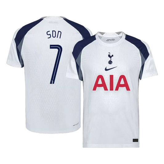 SON #7 Player Version Tottenham Hotspur Home Soccer Jersey 2025/26 - UCL