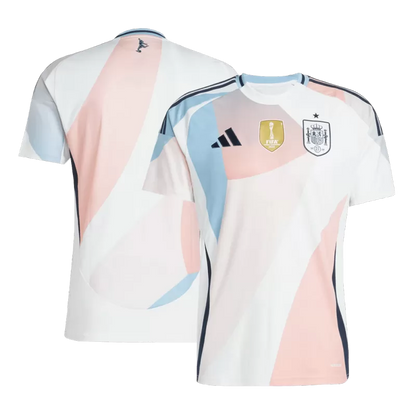 Camiseta de fútbol visitante de España para la Eurocopa femenina 2025