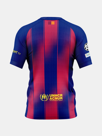 Camiseta de fútbol local del Barcelona 2025/26 para mujer - UCL