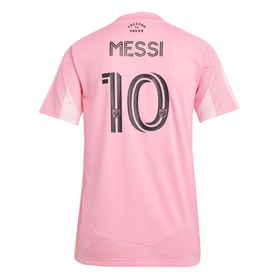 Camiseta de fútbol local Messi #10 del Inter Miami CF para mujer 2025
