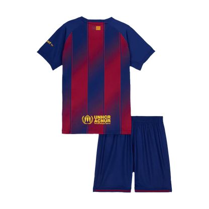 Camiseta de fútbol local del Barcelona para niños (camiseta + pantalón corto) 2025/26