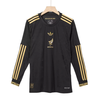 Camiseta de manga larga de visitante de México, versión para jugadores, 2025 - Copa Oro