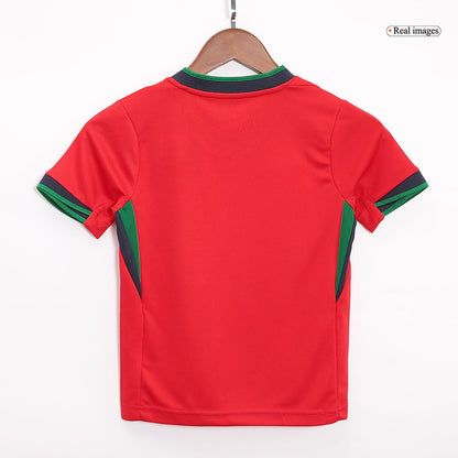 Camiseta local de Portugal para niños (equipamiento completo) Eurocopa 2024