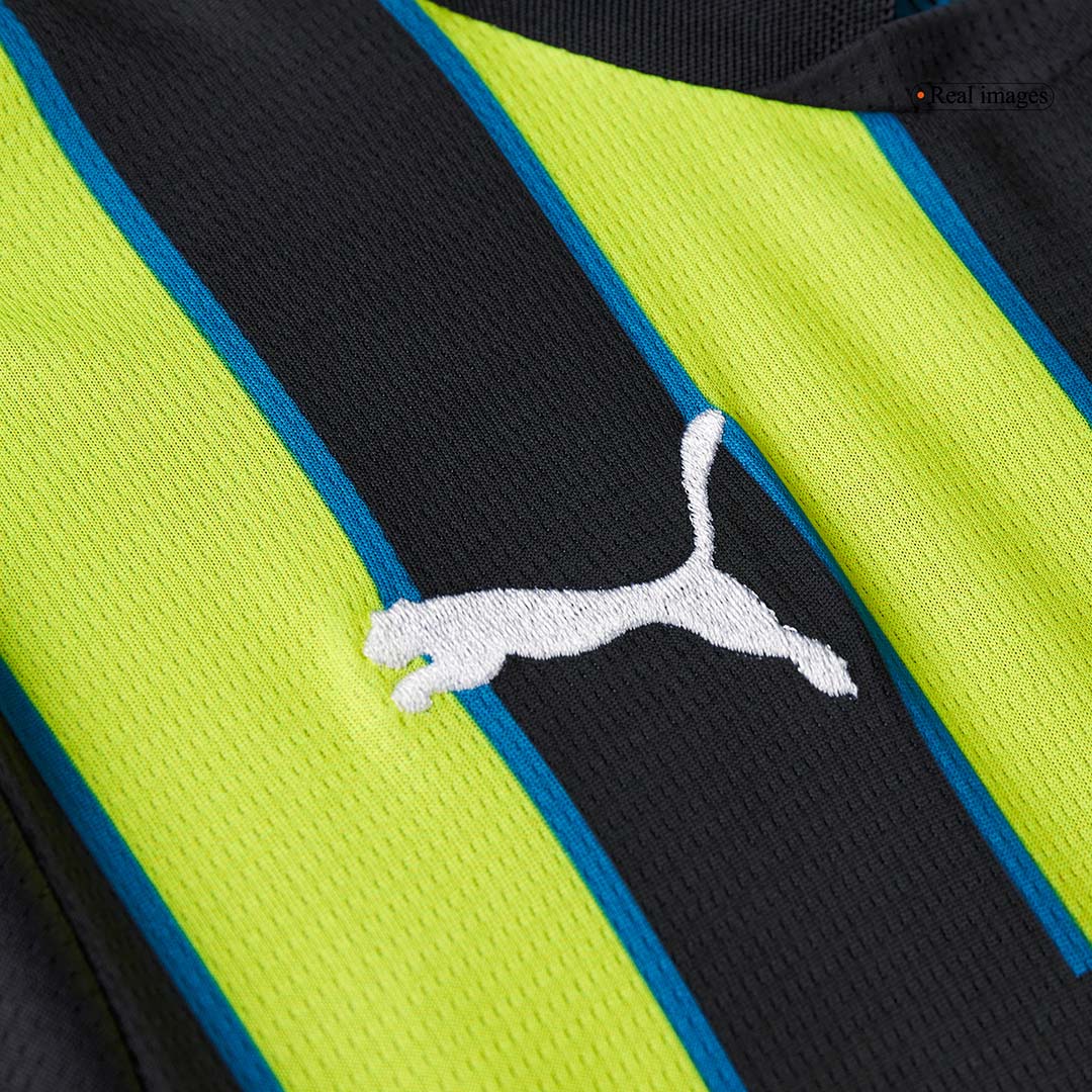 Kid's Manchester City Away  Soccer Jersey Kit(Jersey+Shorts+Socks) 2024/25 Top Soccer Jerseys Store