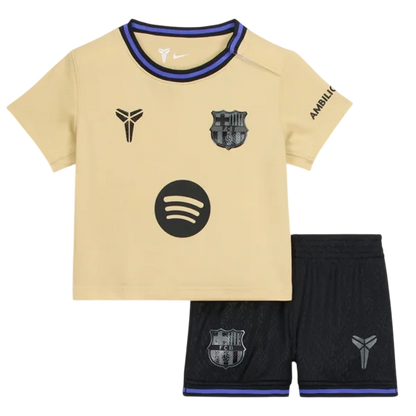 Camiseta de fútbol visitante del Barcelona para niños (camiseta + pantalón corto) 2025/26